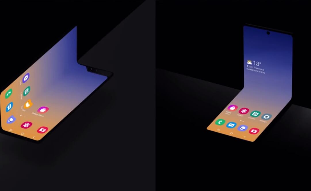Tras el lanzamiento del Galaxy Fold, Samsung ha presentado un nuevo diseño de teléfono plegable que reduce su tamaño