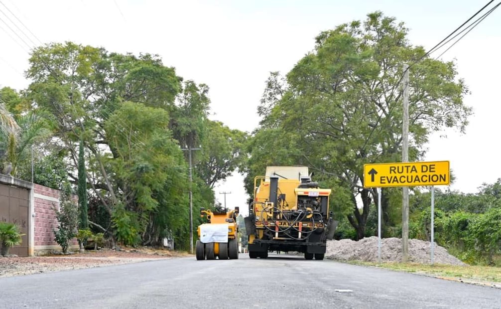 Avanzan trabajos de conservación en rutas de evacuación del Popocatépetl en Morelos (08/12/2025). Foto: Especial
