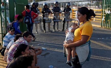 Caravana migrante intentó ingresar sin éxito al país: INM