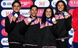 Equipo mexicano de clavados conquista la medalla de plata en Copa Mundial de Canadá