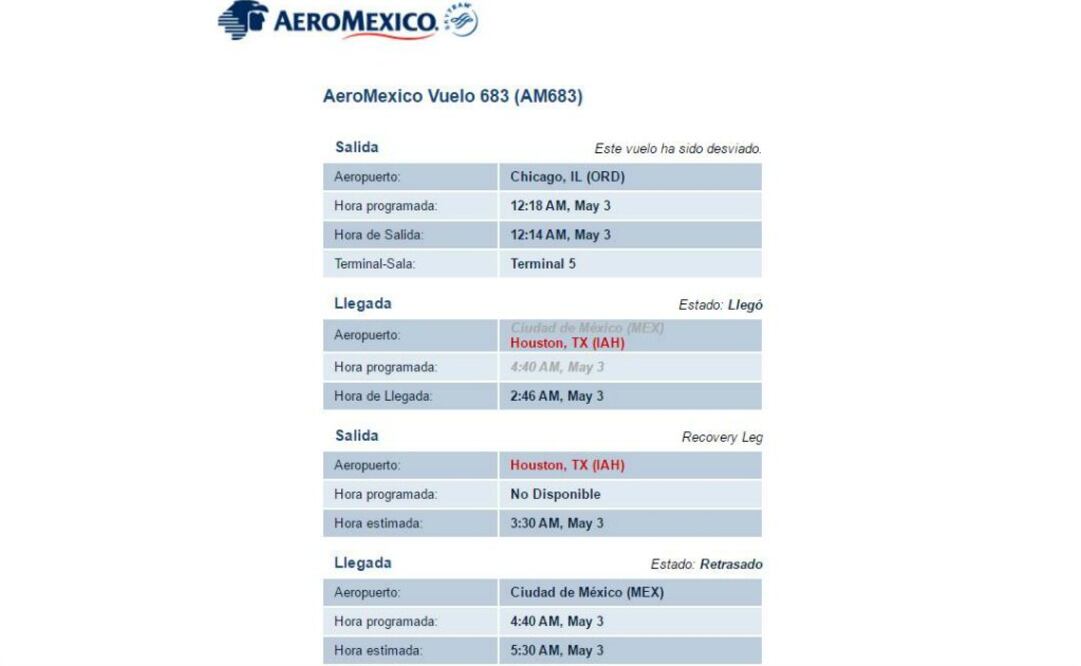 Desvían vuelo de Aeroméxico; aseguran que pasajero murió