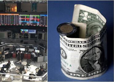 Tras "lunes negro" Bolsa Mexicana finaliza con baja de 2.16%; dólar cierra en $18.95