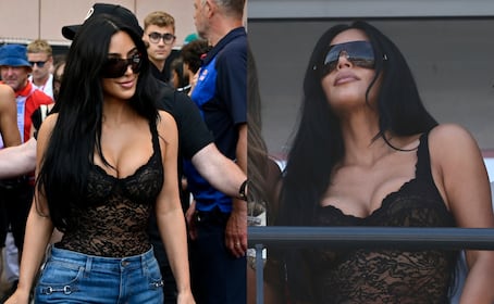 Kim Kardashian rompe el internet con conjunto de cuero desde Mónaco