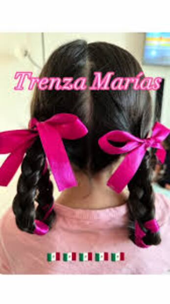 Coloridas, alegres y llenas de identidad. Así son las trenzas marías, el peinado que nunca falta en septiembre. Foto: Tiktok @nayara.aguilar