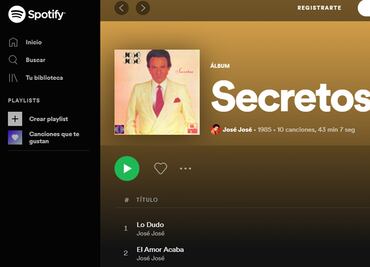 José José sigue vivo en el streaming; es el cantante favorito de los jóvenes en Spotify