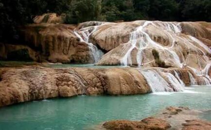 Cauce de cascadas de Agua azul, recuperado al 100%