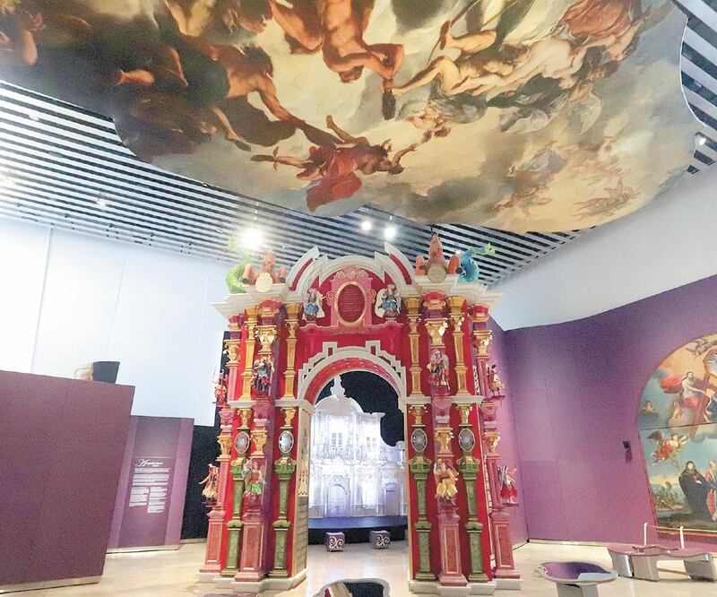 Un retablo contemporáneo es una de las pocas obras que forman parte de la propia colección del Barroco. Fotos: FOTOS: OMAR CONTRERAS. EL UNIVERSAL