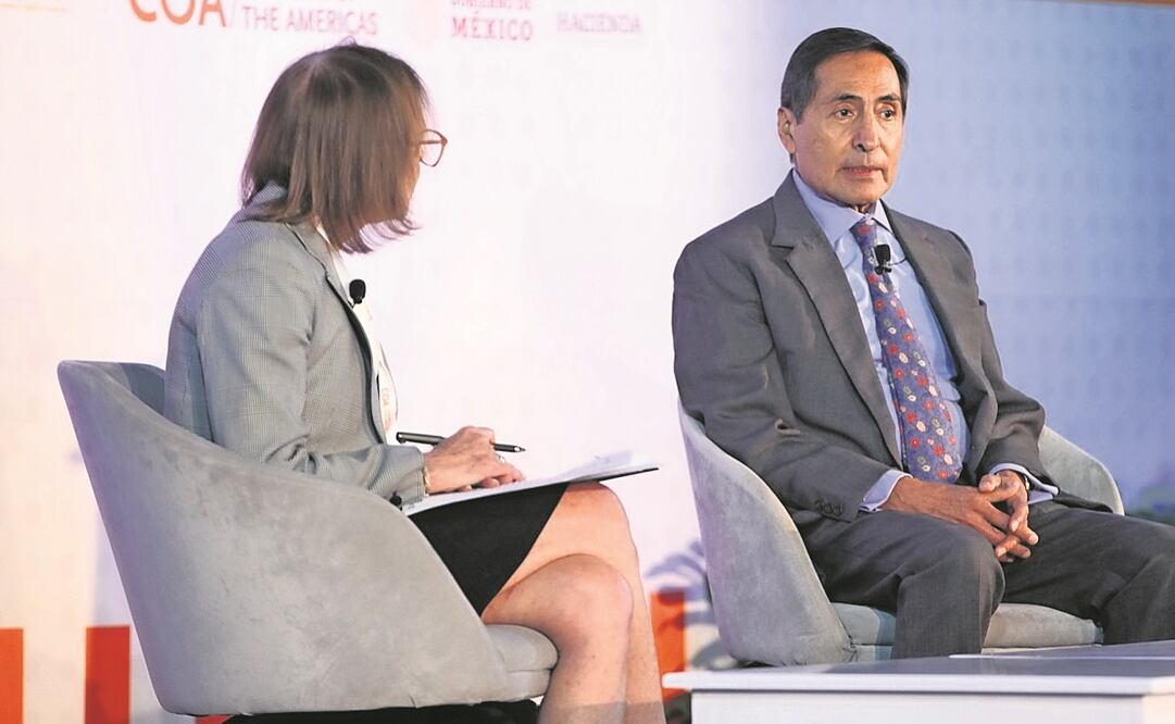Rogelio Ramírez de la O, secretario de Hacienda, dijo en la conferencia anual del Consejo de las Américas que habrá incentivos fiscales para las inversiones. Foto: Especial