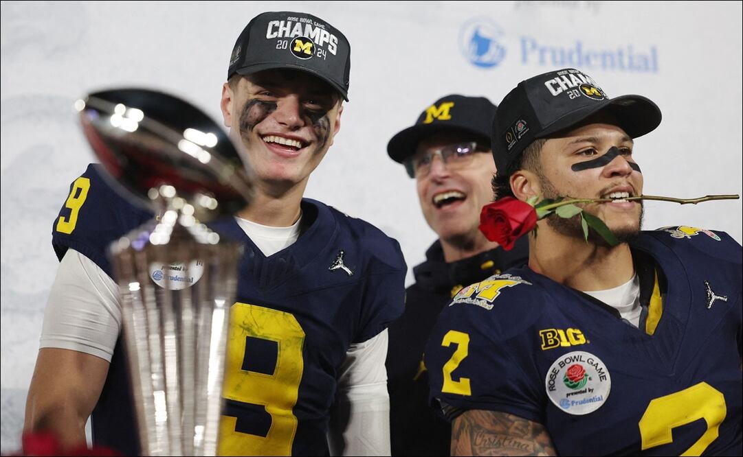 Michigan ganó el Rose Bowl frente a Alabama / Foto: AFP