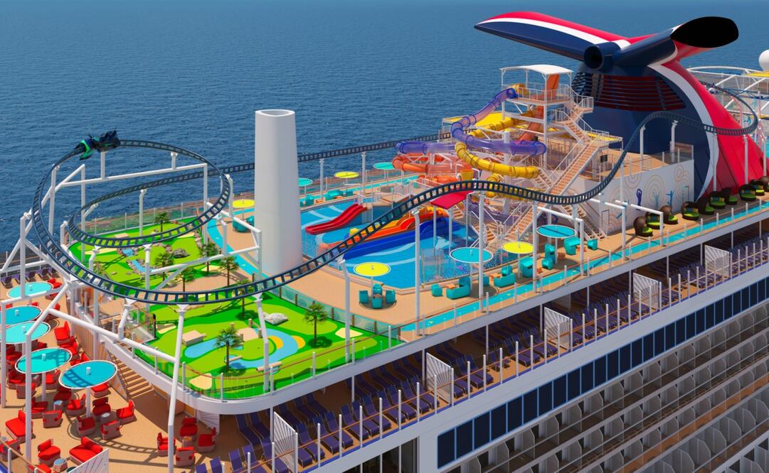 El barco Mardi Gras, de la naviera Carnival, tenía su primer viaje programado para noviembre de 2020. Foto: Carnival