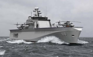 Marina construye buque para misiones de vigilancia y ayuda humanitaria; tendrá hospital y espacio para vehículos aéreos