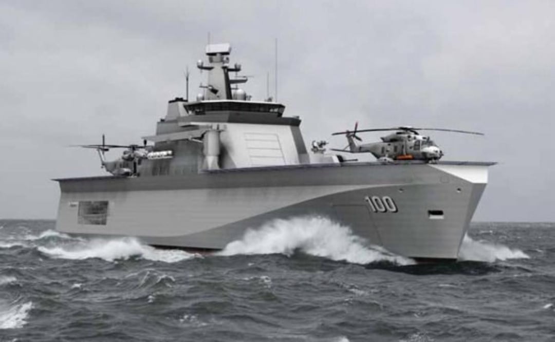 Marina construye un nuevo Buque Multipropósito que prevén usar en 2029 (12/02/2026). Foto: Especial