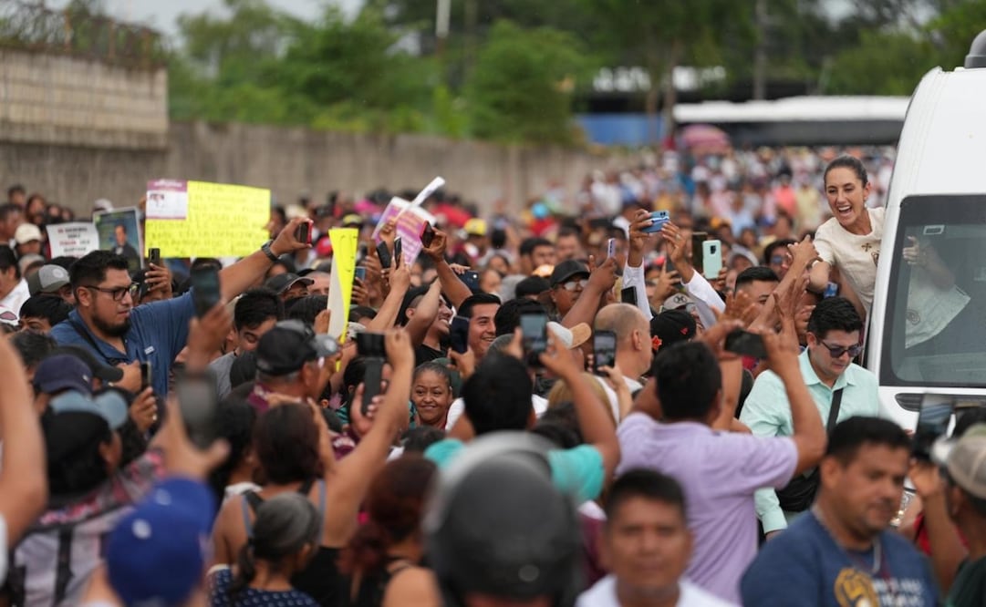 La presidenta de México Claudia Sheinbaum Pardo en Tuxtepec, Oaxaca. Foto: Presidencia
