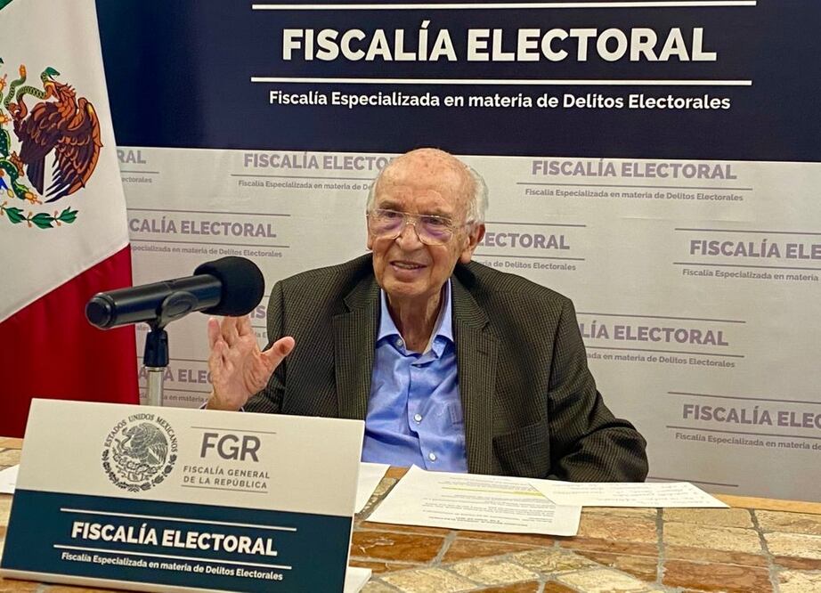 José Agustín Ortiz Pinchetti, titular de la Fiscalía Especializada en materia de Delitos Electorales. Foto: Especial