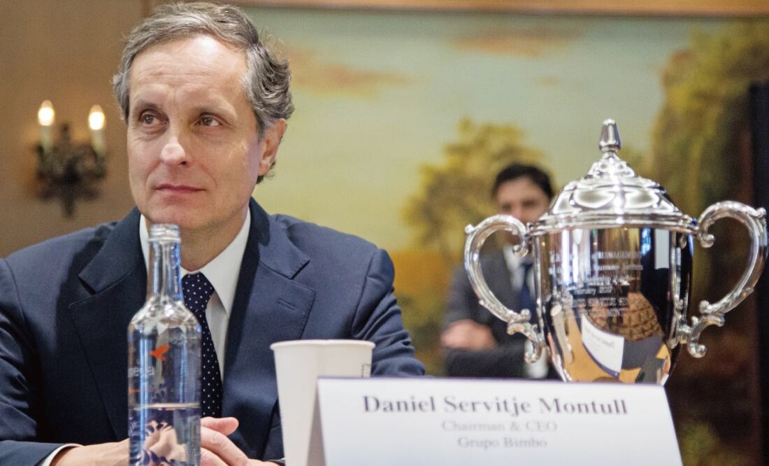 Daniel Servitje, presidente y director general de Grupo Bimbo, durante el foro en el que la universidad le entregó el reconocimiento de “Leyenda de liderazgo" (GALO CAÑAS.CUARTOSCURO)