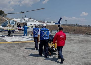 Michoacán establece puente aéreo de Acapulco a Morelia para trasladar heridos a centros de atención médica