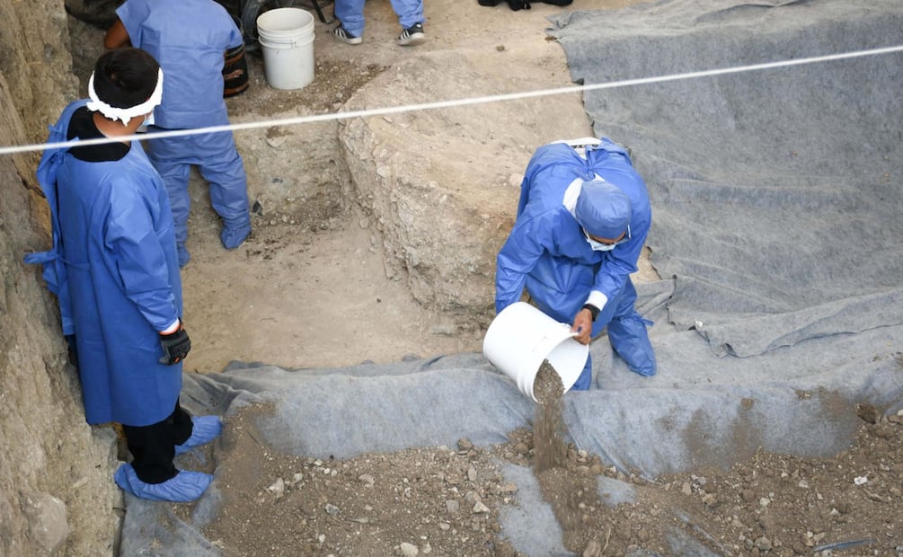 Al concluir con los trabajos, el área intervenida fue sellada con material geotextil para preservar la zona. | Foto: Especial.