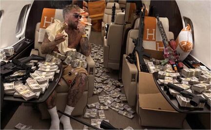 La polémica publicación de Jake Paul, rodeado de billetes y armas, tras ser noqueado por Anthony Joshua