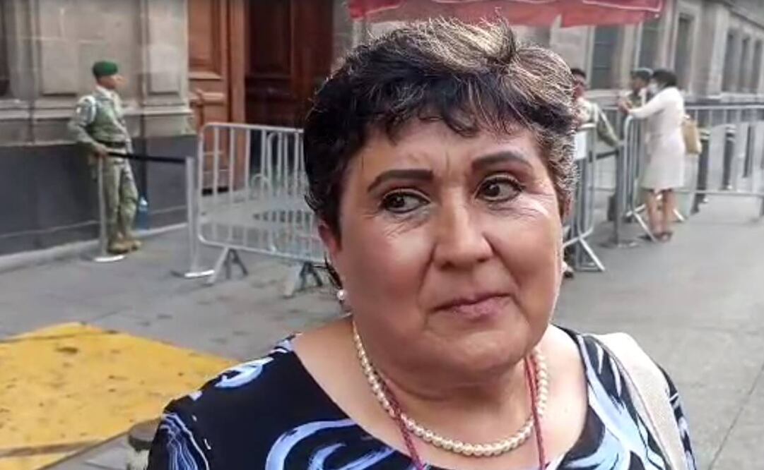 "Salí muy decepcionada de este hecho, decepcionada", dijo al salir Ana Isabel Robles, maestra de Zacatecas con 42 años frente a grupo / Foto: Captura de pantalla