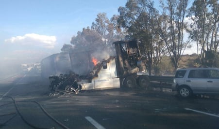 Reportan accidente en la México-Querétaro; un muerto