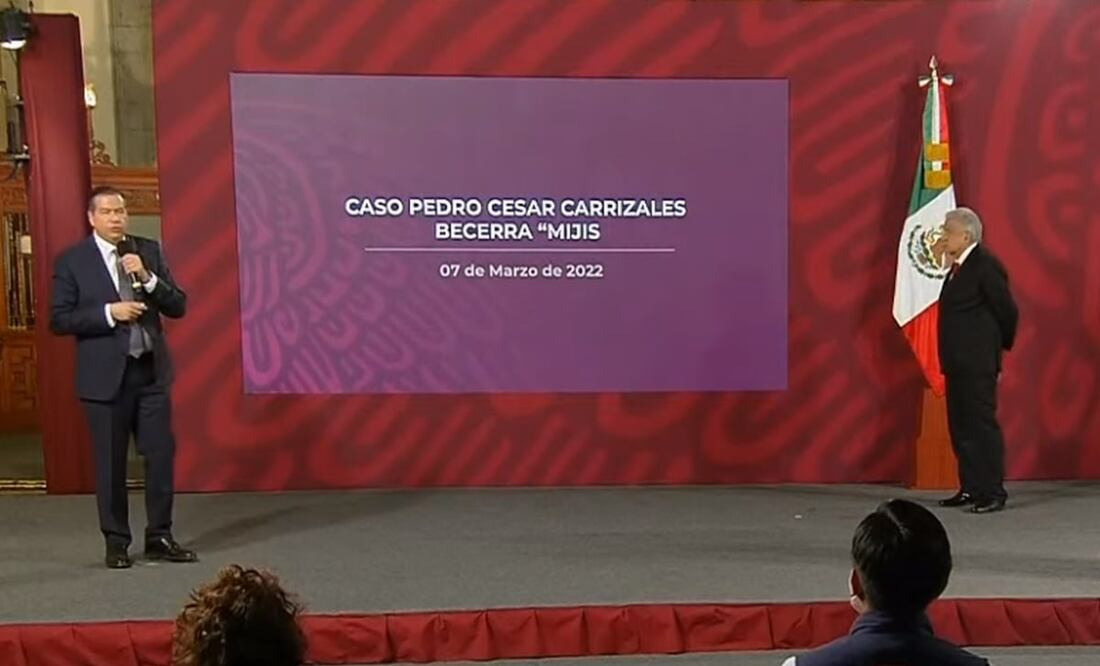 El subsecretario Mejía Berdeja refirió que siguen en comunicación con la familia de “El Mijis” y con “su gente más cercana”. Foto: Captura de pantalla