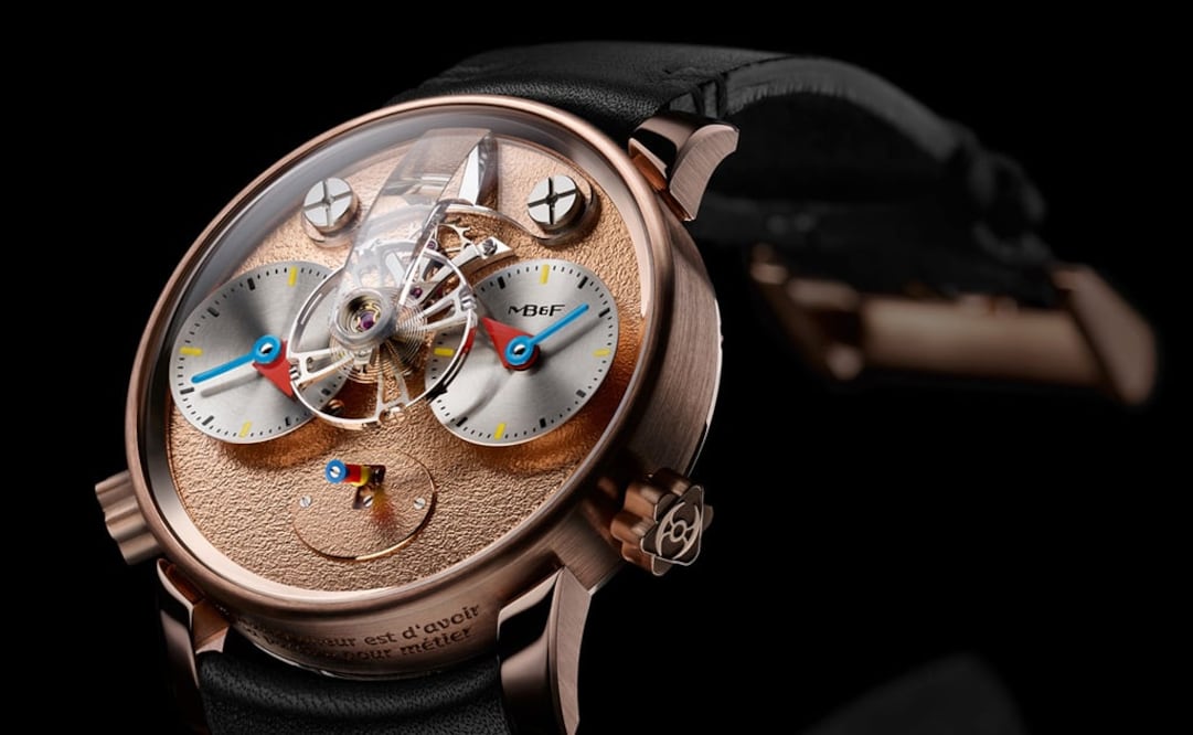 Ésta es la versión en oro rosa del nuevo LM1 Silberstein de MB&F