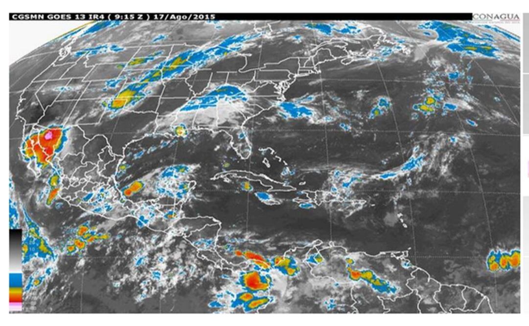 Prevén lluvia con granizo en el Valle de México