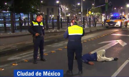 Video. No estaba muerto andaba… dormido en plena avenida Balderas