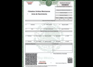 Imprime tu acta de nacimiento por Internet fácil