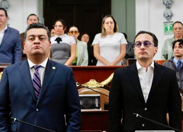 Congreso CDMX guarda un minuto de silencio; exigen justicia por muerte Berenice Giles y Miguel Ángel Rojas en AXE Ceremonia