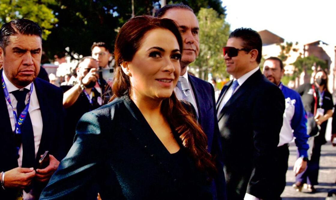 María Teresa Jiménez Esquivel, rindió protesta ante el Congreso de Aguascalientes. Foto: Germán Espinosa