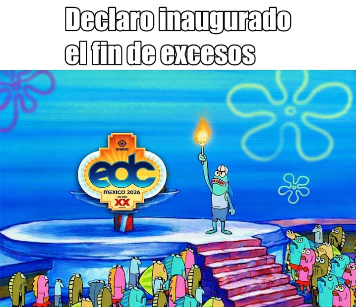 Memes de EDC México 2026. Foto: Facebook