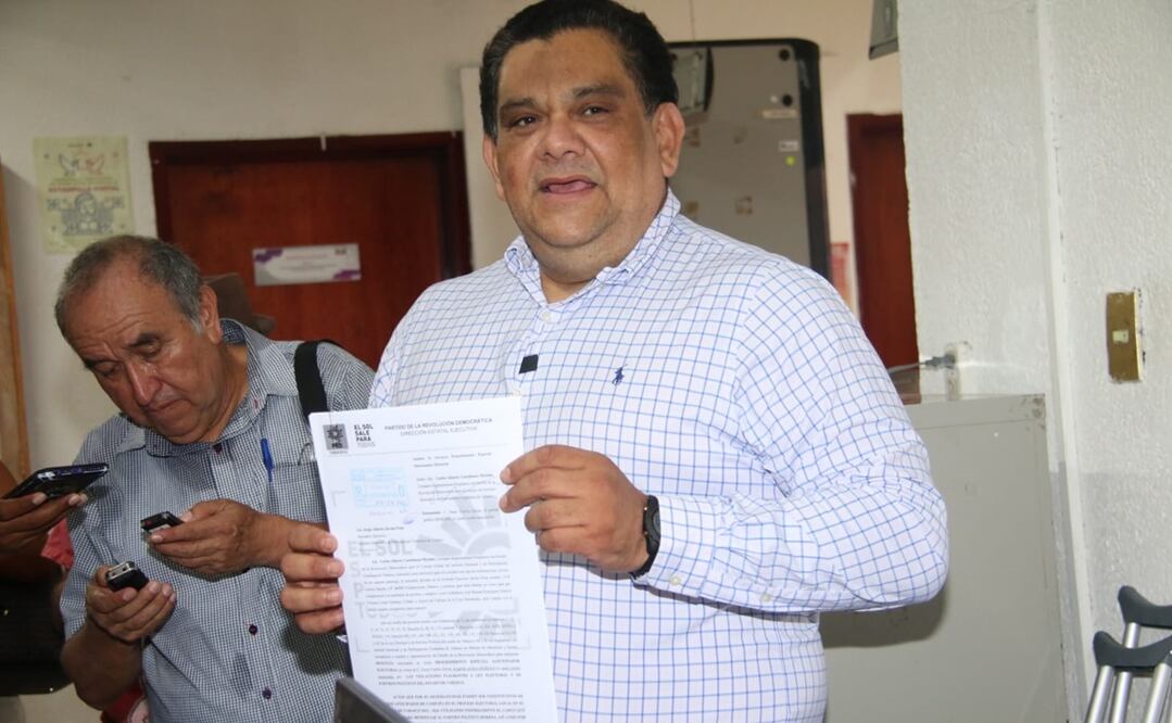 Javier Cabrera Sandoval, dirigente del PRD en Tabasco. Foto: Especial