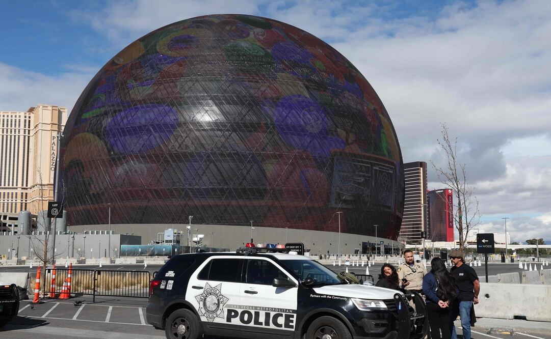 Super Bowl LVIII: Detienen a sujeto por escalar en The Sphere de Las Vegas