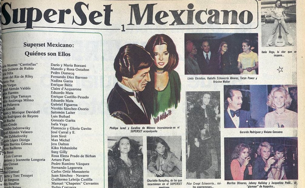 Enrique Castillo-Pesado solía publicar una lista detallada de las personas a las que consideraba parte del "superset" mexicano. Hemeroteca EL UNIVERSAL.