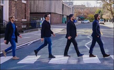 Leyendas del Milan recrean a The Beatles en Abbey Road