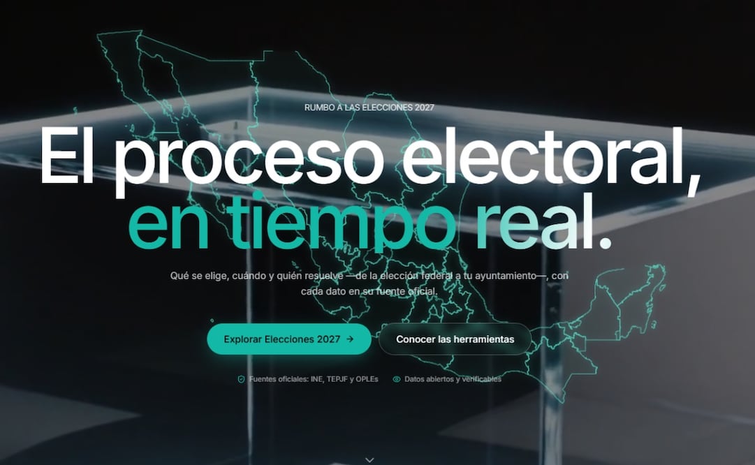 Presenta ElectoralMX para concentrar datos de elecciones de México. Foto: Captura del sitio