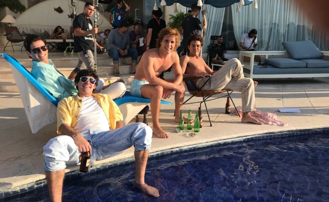 Alexis Ortega (al frente) interpretó al Burro Van Rankin en la serie de Luis Miguel FOTO: CORTESÍA