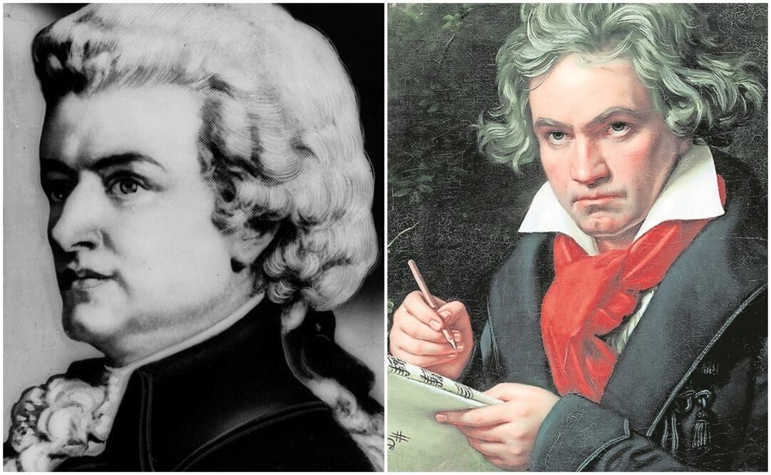 Mozart y Beethoven. Foto: AP/Archivo