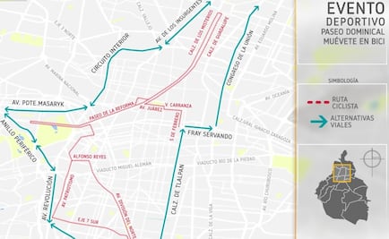 Cierran diversas vialidades de CDMX por eventos deportivos