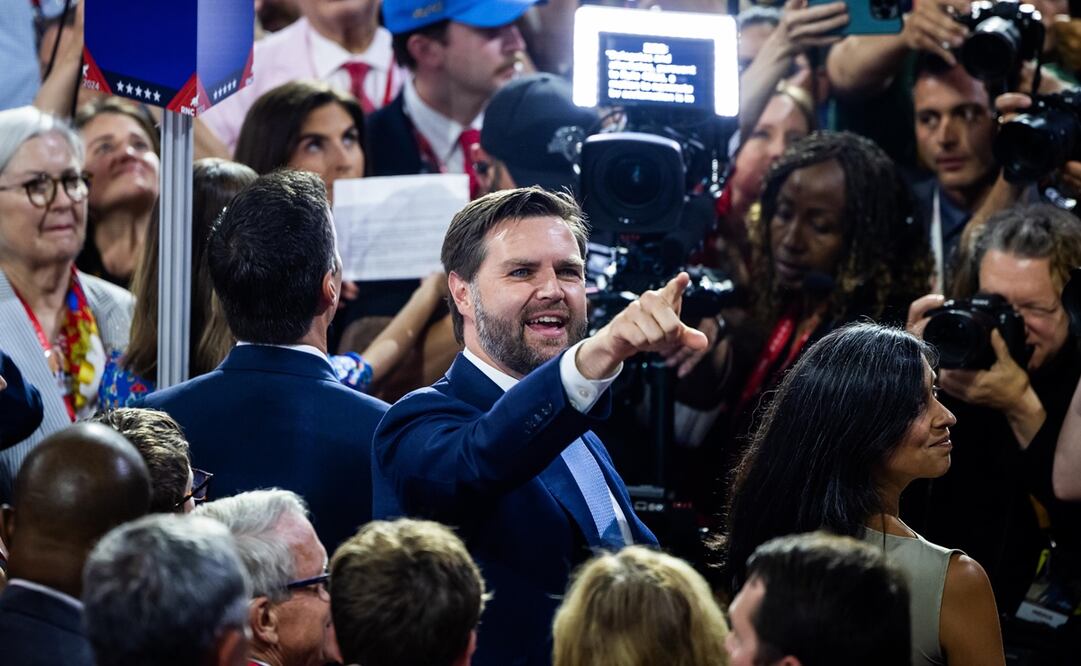 El senador por Ohio, J.D. Vance, fue elegido por el expresidente estadounidense Donald Trump como su "número dos" en caso de volver a la Casa Blanca. Foto: EFE/EPA/JIM LO SCALZO