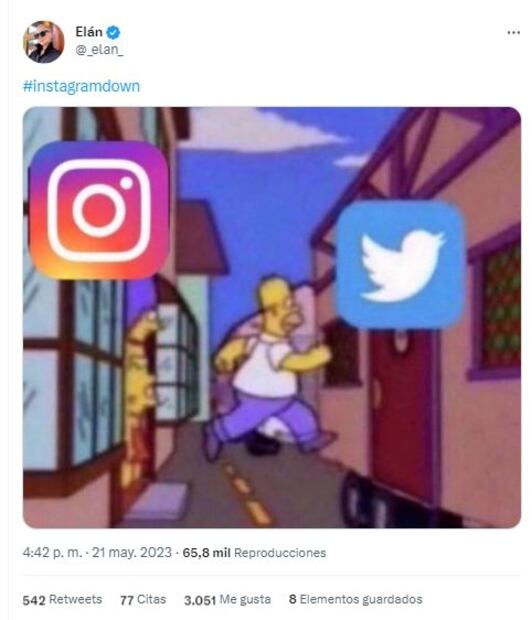 Caída de Instagram meme