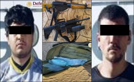 Gabinete de Seguridad detiene a dos sujetos con armas de fuego y mil pastillas de fentanilo en Sinaloa