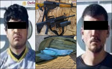 Gabinete de Seguridad detiene a dos sujetos con armas de fuego y mil pastillas de fentanilo en Sinaloa