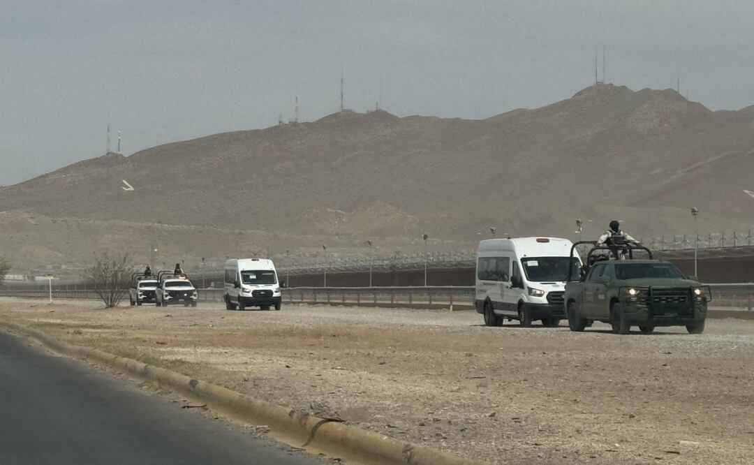 Operativo en la frontera; INM y Guardia Nacional refuerzan vigilancia en Ciudad Juárez. Foto: Especial