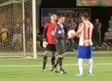 César Ramos, sorprendido pitando en partido de futbol amateur
