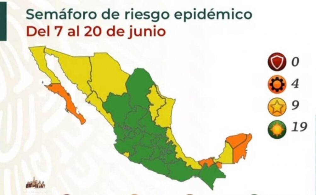 México suma 19 estados en semáforo verde; acumula 228 mil 568 muertes por Covid-19