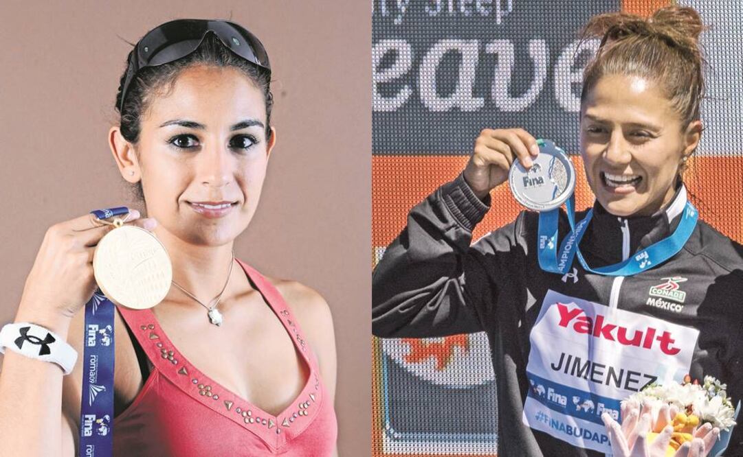 Paola Espinosa consiguió el oro hace ocho años; Adriana Jiménez, plata en 20 metros de altura hace tres días (ARCHIVO. EL UNIVERSAL Y ZSOLT SZIGETVARY. AP)