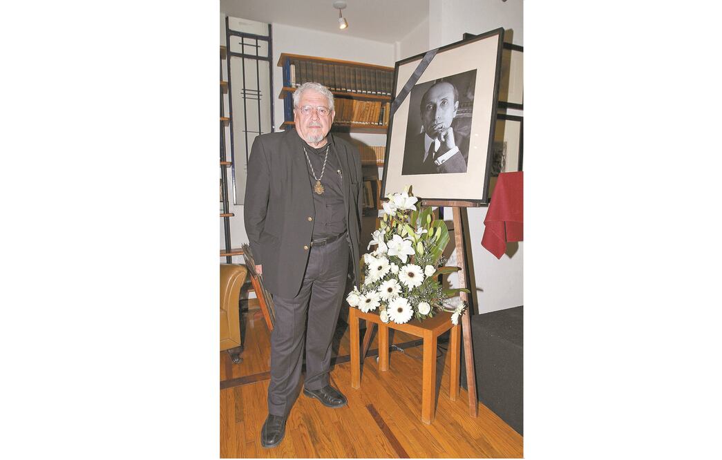 El académico Felipe Garrido, ayer en el homenaje en la AML. Foto: Óscar Ramírez. Notimex