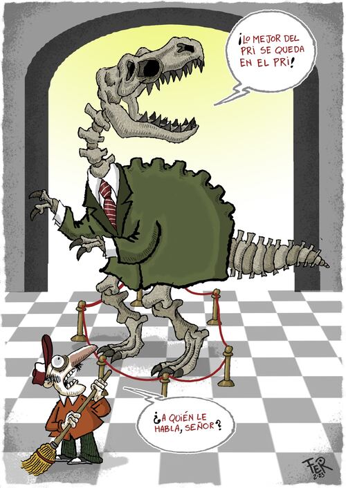 Una noche en el museo. Foto: Cartón de FER